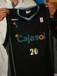 Cajasol Sevilla 2007 – 2008 home jersey