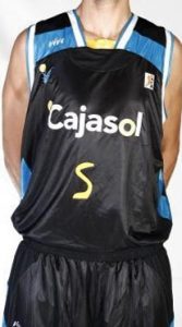 Baloncesto Cajasol Sevilla 2008 – 2009 home jersey