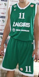 Basketball Club Žalgiris Kaunas 2009 – 2010 home kit