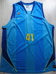 AXA FC Barcelona 2007-2008 away jersey