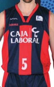 Baskonia Vitoria Caja Laboral 2012-2013 home jersey