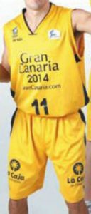 Baloncesto Gran Canaria 2014 2011-2012 home jersey