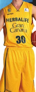 Club Baloncesto Gran Canaria Herbalife 2012-2013 home jersey