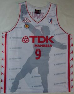 TDK Manresa 1997 – 1998 Away kit ACB champions