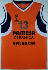 Pamesa Valencia Basket 2002-2003 home jersey