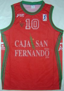 Caja San Fernando Sevilla Baloncesto 1995 – 1996 home kit