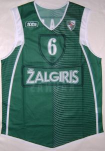 Basketball Club Žalgiris Kaunas 2005 – 2006 home kit