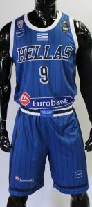 Greece 2019 alternate blue striped kit retro style