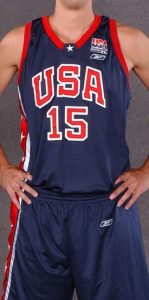 USA  2002 FIBA world cup  away kit