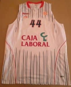 Caja Laboral Vitoria 2010 -11 home jersey