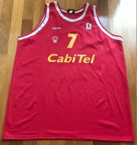 Cabitel Gijón baloncesto 1999 – 2000 Home jersey