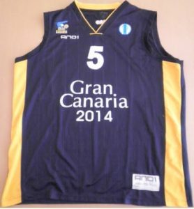 Baloncesto Gran Canaria 2011 -12 away jersey