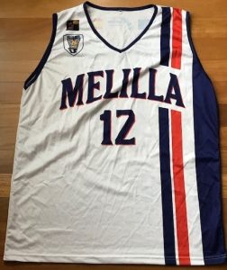 Baloncesto Melilla 2018 -19 away jersey