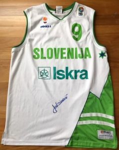 Slovenia Eurobasket 2005 away jersey
