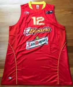 Spain 2010 FIBA world cup first jersey