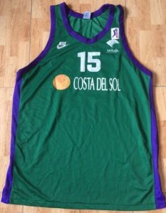 Unicaja Malaga 1996 -97 Home kit