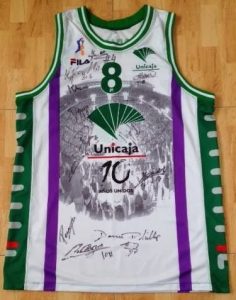 Unicaja Malaga 2001 -02 special edition 10th anniversary jersey