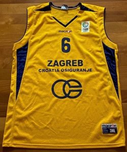 KK Zagreb 2007 -08 yellow jersey