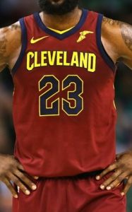 Cleveland Cavaliers 2017 -18 icon jersey