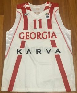 Georgia national team 2010-11 Home jersey Eurobasket 2011