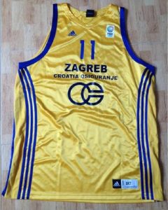 KK Zagreb 2010 -11 alternate yellow jersey