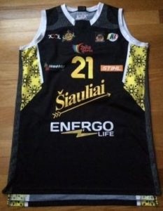 Šiauliai 2013 -14 away jersey