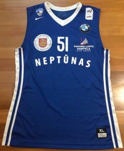 Neptūnas 2015 -16 away jersey