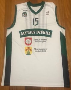 BC Dzūkija Alytaus 2016 -17 away jersey