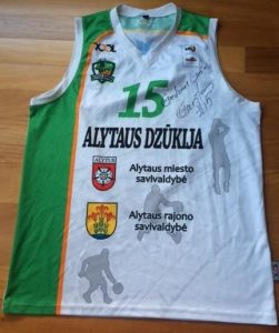 Dzūkija Alytus 2015 -16 away jersey