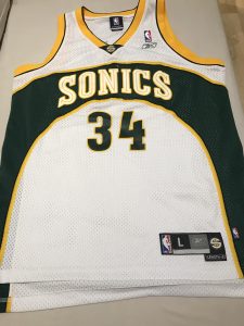 Seattle Supersonics 2002 -03 home jersey