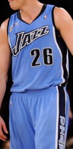 Utah Jazz 2009 -10 alternate jersey