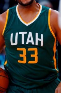 Utah Jazz 2016 -17 alternate jersey