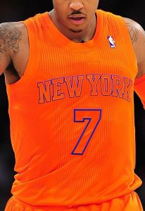 New York Knicks christmas 2012 jersey
