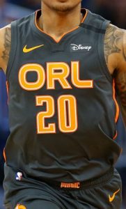 Orlando Magic 2019 -20 orange jersey city edition