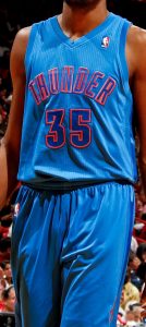 Oklahoma City Thunder christmas 2012 jersey