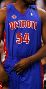 Detroit Pistons 2007 -08 road jersey