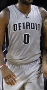 Detroit Pistons 2016 -17 chrome jersey