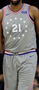 Philadelphia 76ers 2018 -19 city jersey