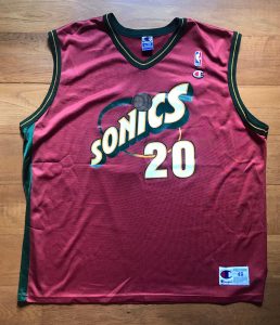 Seattle Supersonics 2000 -01 Alternate jersey