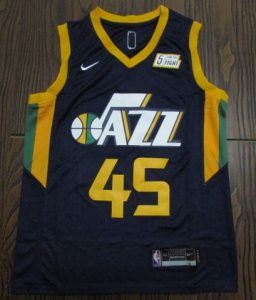 Utah Jazz 2017 -18 icon jersey