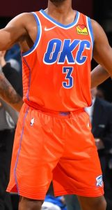 Oklahoma City Thunder 2019 -20 earned jersey