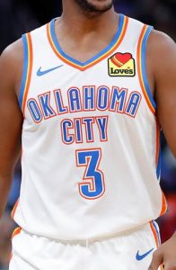 Oklahoma City Thunder 2019 -20 association jersey