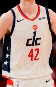 Washington Wizards 2019 -20 city jersey