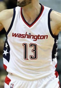 Washington Wizards 2016 -17  Stars and Stripes jersey