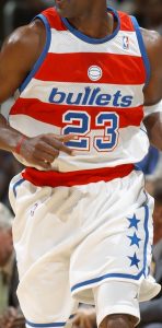 Washington Wizards 2002 -03 Bullets throwback jersey